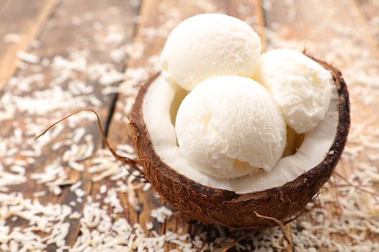 Helado de coco