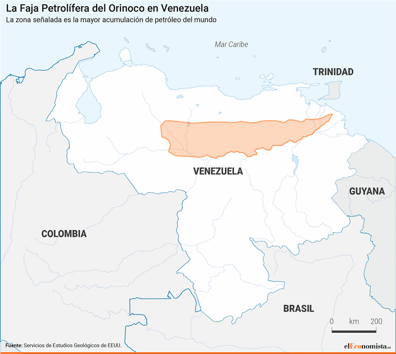 Faja petrolífera Orinoco crudo Venezuela