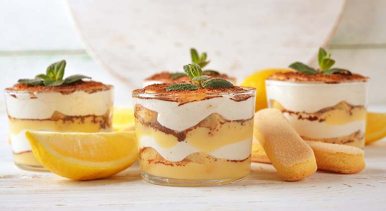 Tiramisú de limón