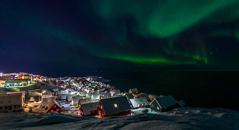 Auroras boreales en Nuuk