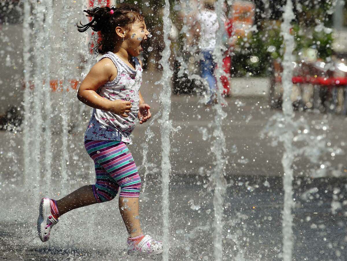 Divirtiéndose con el agua