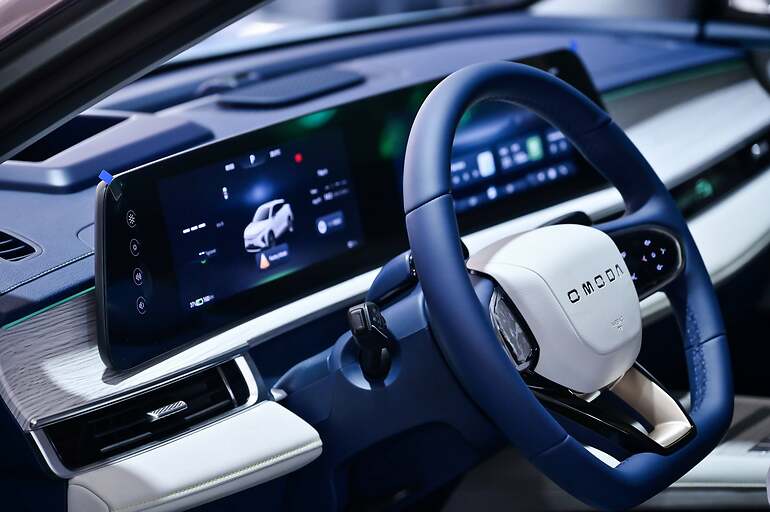 Interior del Omoda 5 eléctrico.