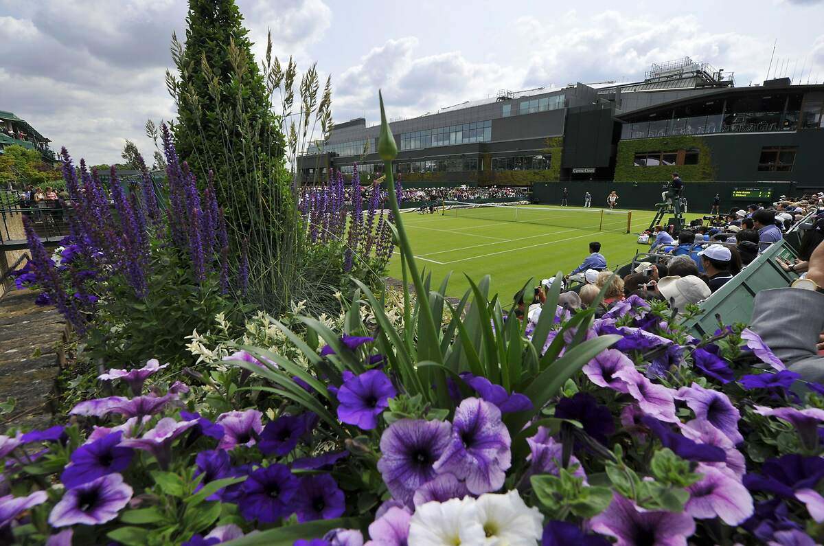Flores en el tenis
