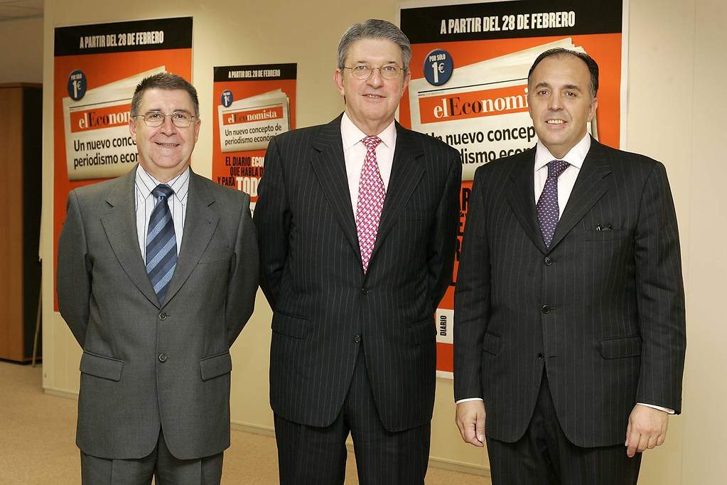 Juán González, Alfonso de Salas y Gregorio Peña, fundadores de elEconomista