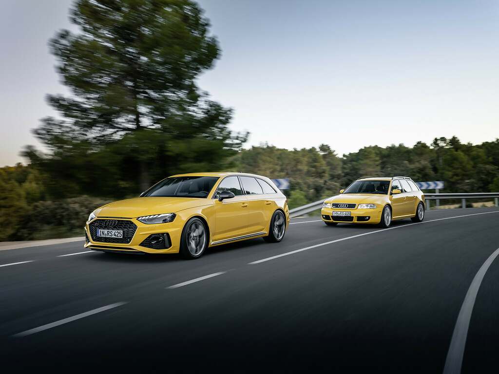 Audi RS 4 Avant edition 25 years: 20 CV extra rodeados de mucho color amarillo