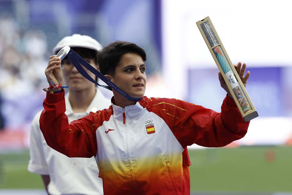 María Pérez, medalla de plata en marcha atlética