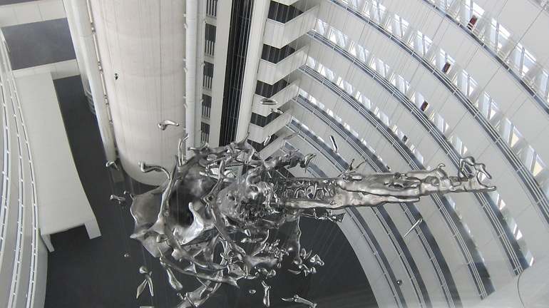 escultura splash torre del agua zaragoza