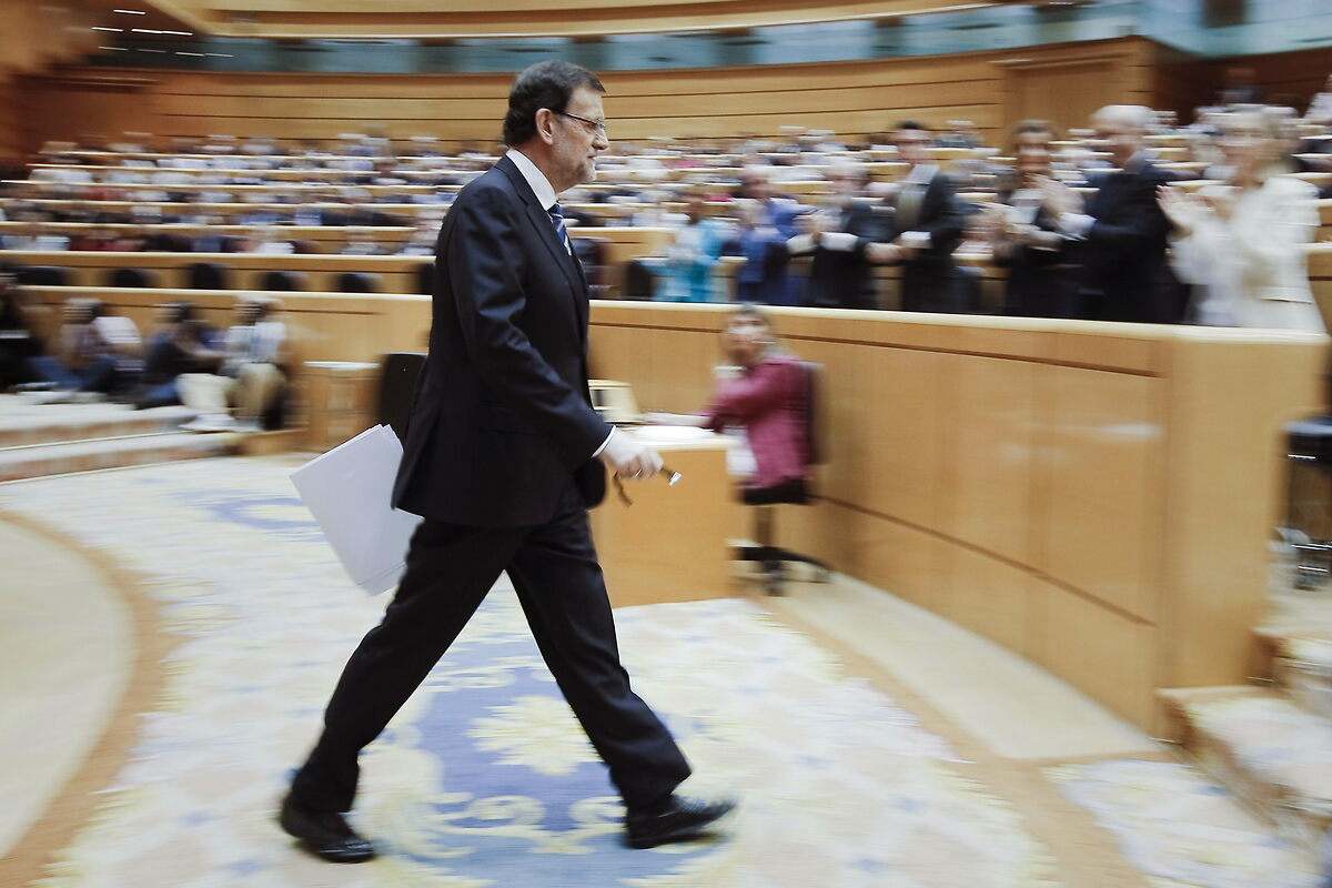 Aplausos para Rajoy tras su discurso