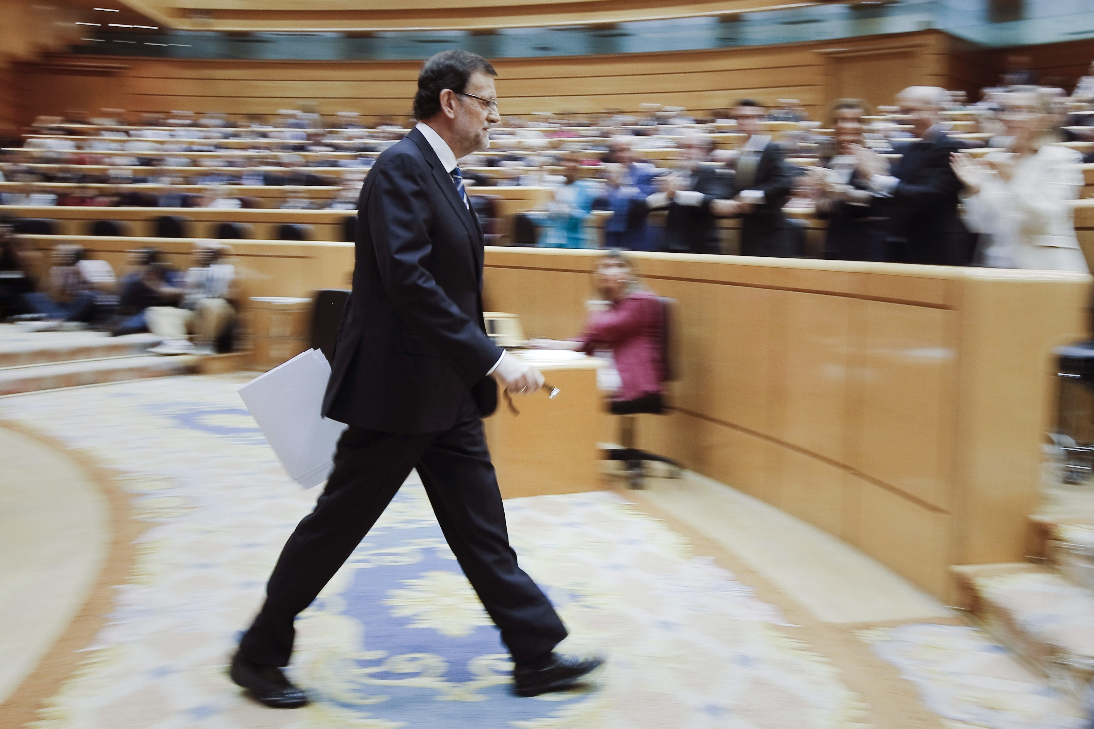 Aplausos para Rajoy tras su discurso