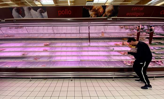 Compras en supermercados por coronavirus