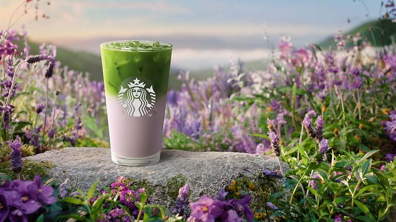bebida de lavanda