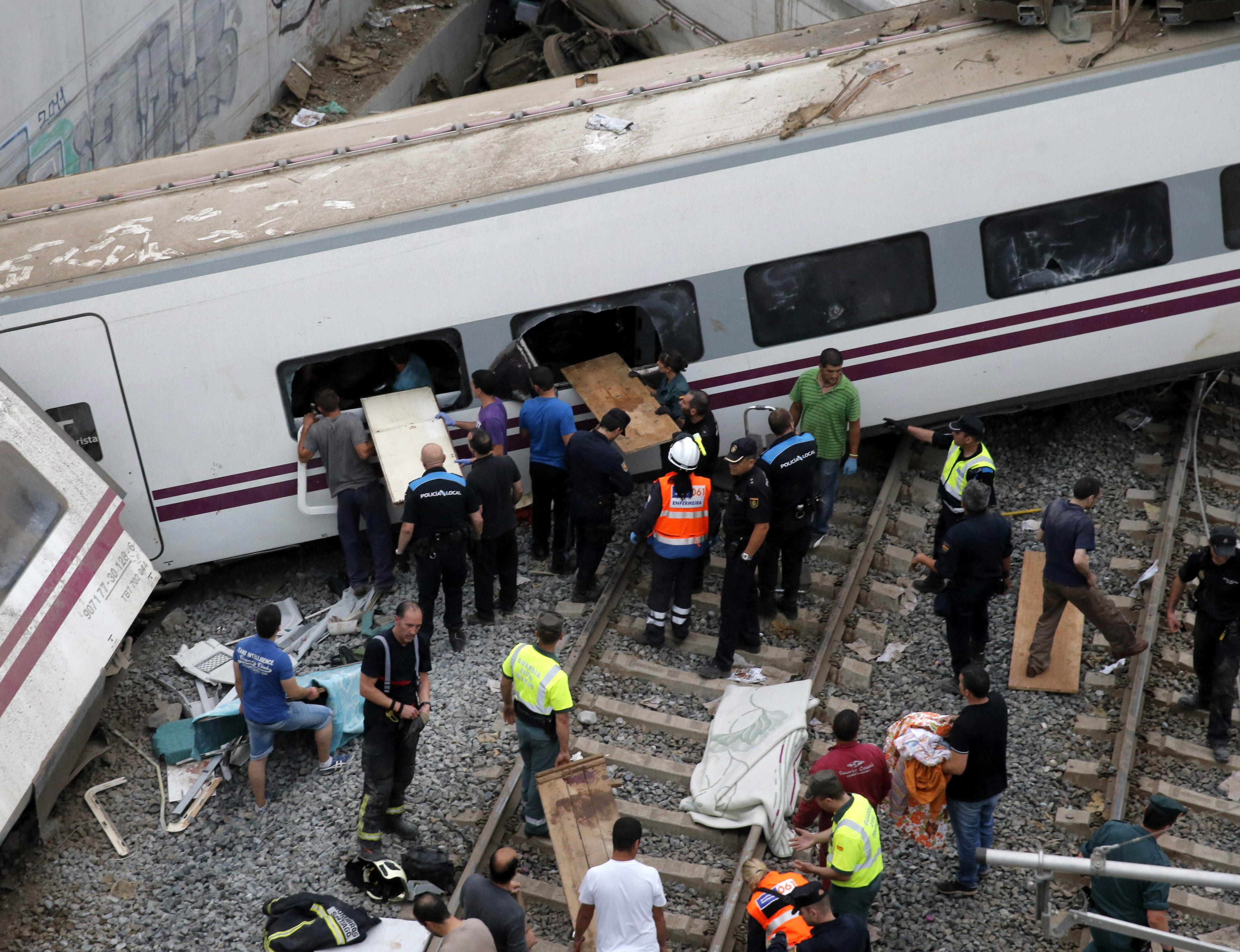 Ayudas para el tren accidentado