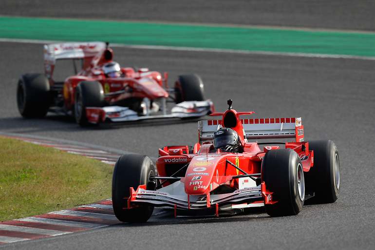 Ferrari F2005 en Suzuka (Japón)