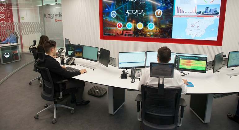 Centro de control Hubgrade en Madrid