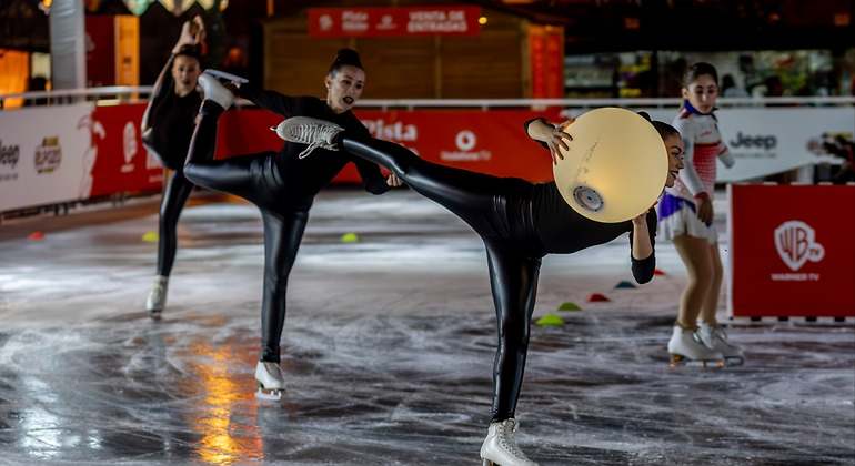 Inauguración de la pista de hielo