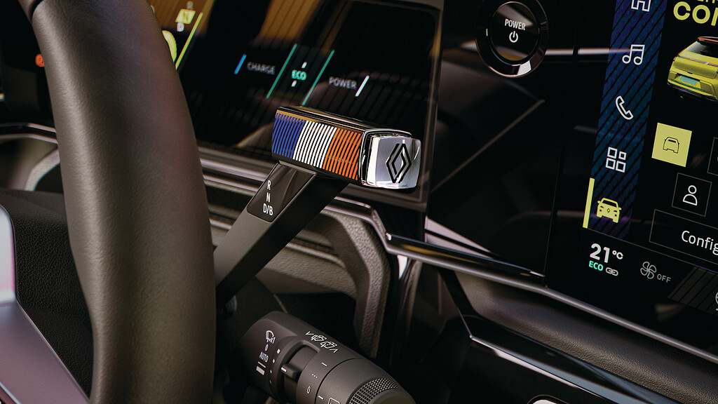 Nuevo Renault 5. Diferentes elementos para personalizar el interior del modelo eléctrico.