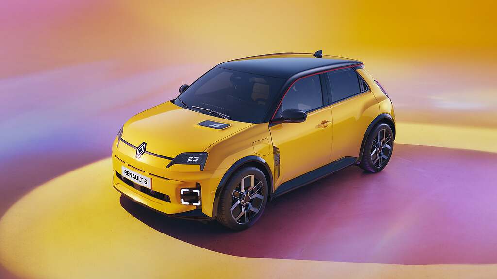 Nuevo Renault 5. El amarillo le sienta bien.