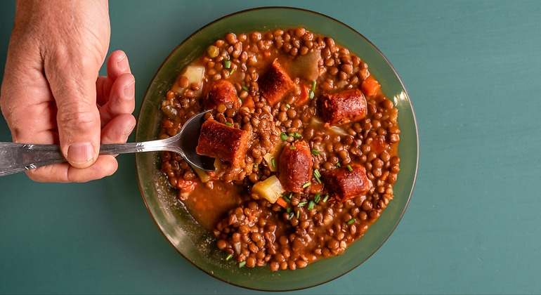 plato de lentejas