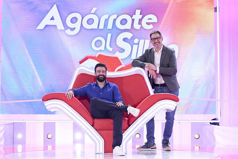 Rafa Castaño y Eugeni Allemany en 'Agárrate al sillón' (Telecinco)