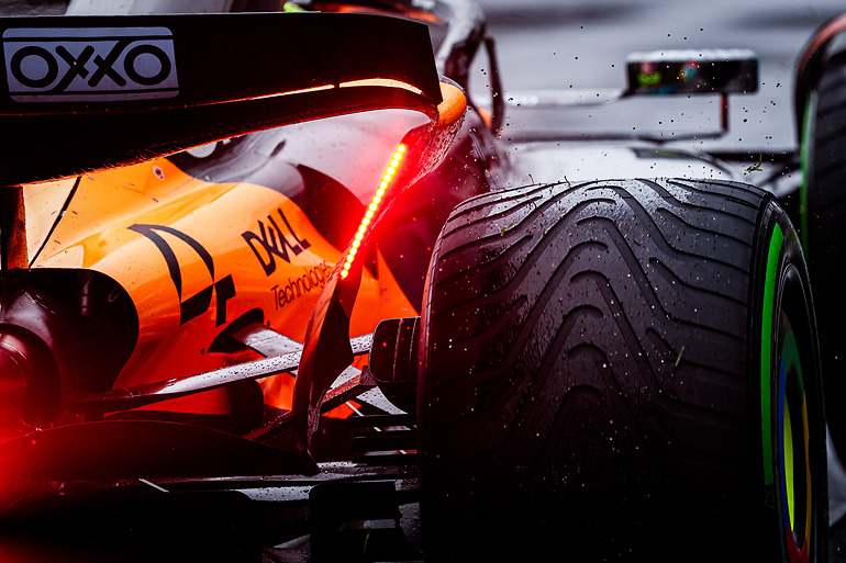 Alerón trasero de Lando Norris en el GP de Australia 2025
