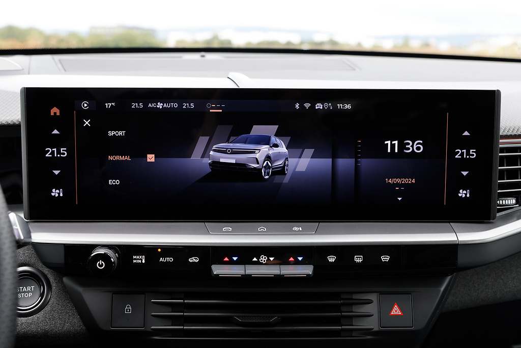 Opel Grandland 2025. El SUV ofrece tres modos de conducción: ECO, Normal y Sport.