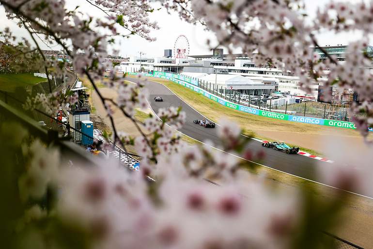 Lance Stroll y Esteban Ocon en GP de Japón 2024 de Fórmula 1