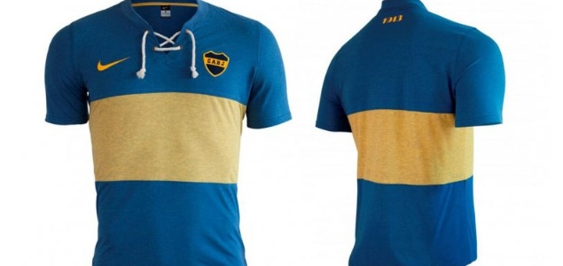 camiseta boca retro