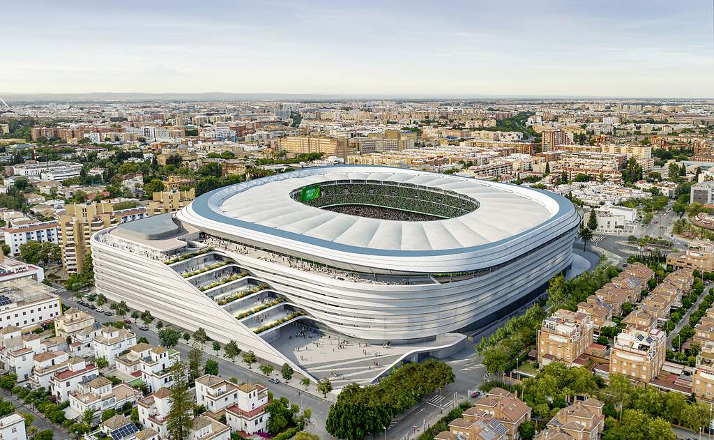 Nuevo Estadio Benito Villamarín - exterior de día