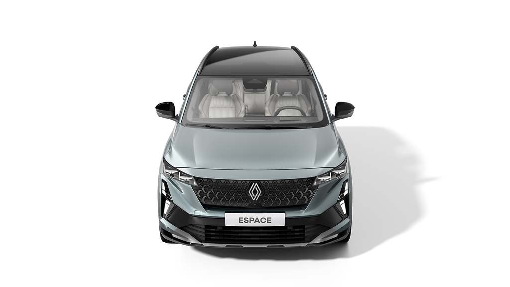 Renault Espace 2025. Los faros están equipados de serie con tecnología LED adaptative vision y como opción con tecnología LED Matrix vision.