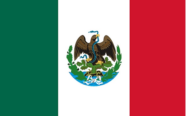 1880: Bandera de Porfirio Díaz