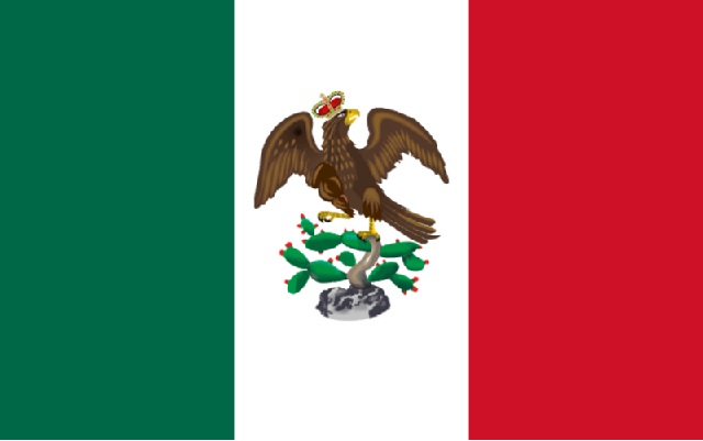 1822: Bandera del Imperio de Iturbide