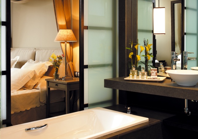 El baño de una de las habitaciones 