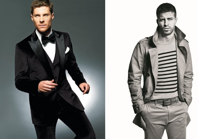 Xavi Alonso para Emidio Tucci y Gerard Piqué para Mango.