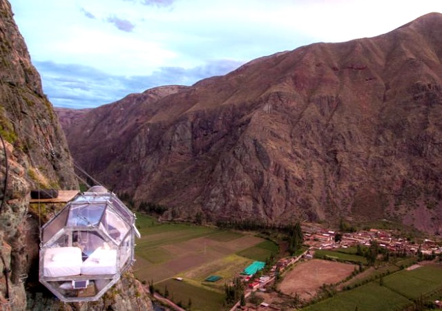 Skylodge Adventure Suites desde fuera
