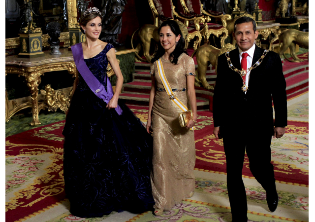 Doña Letizia con Ollanta Humala y Nadine Heredia