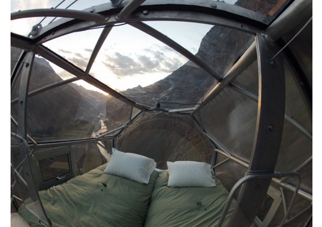 Skylodge Adventure Suites, dormitorio