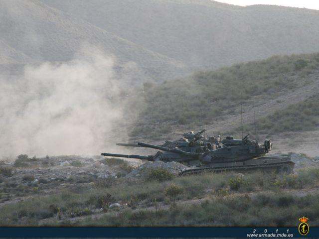 Modelos M-60 abriendo fuego