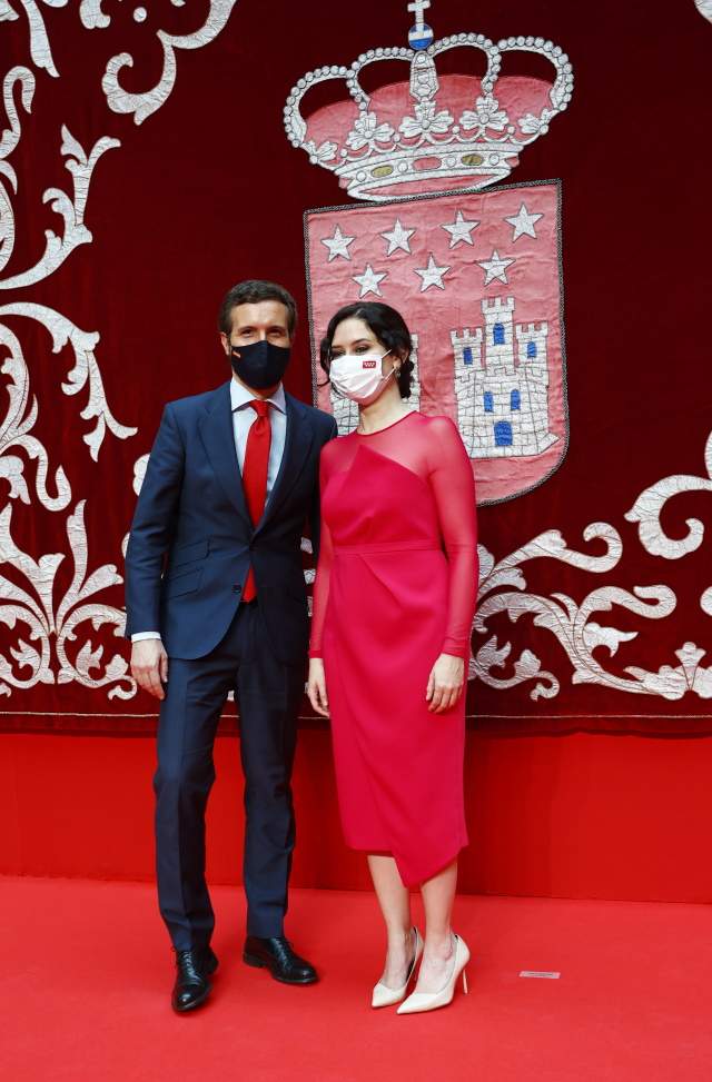 Isabel Díaz Ayuso y Pablo Casado en el acto de toma de posesión. Gtres.