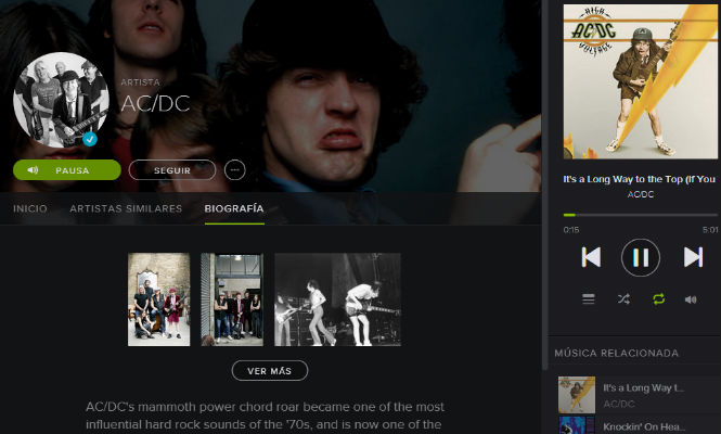 AC/DC INGRESAN EN LOS SERVICIOS DE STREAMING
