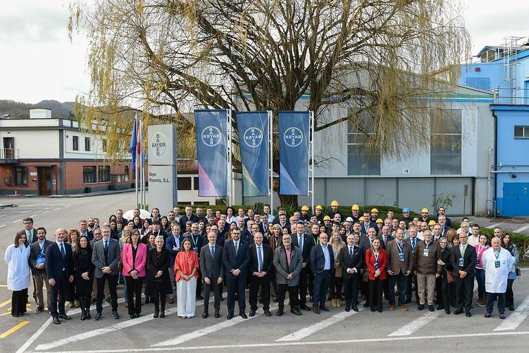La planta durante el 125 Aniversario de Bayer.