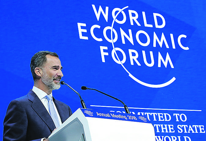 En el Foro Económico de Davos (Suiza)