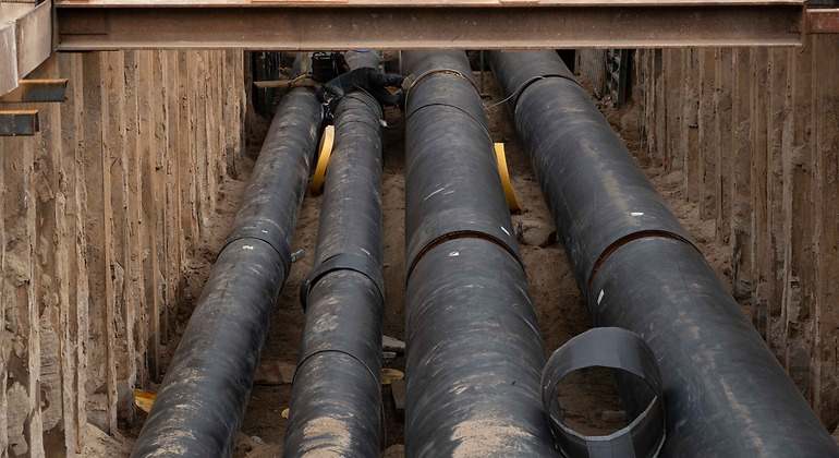 Obras del proyecto de recuperación de frío de Ecoenergies Barcelona