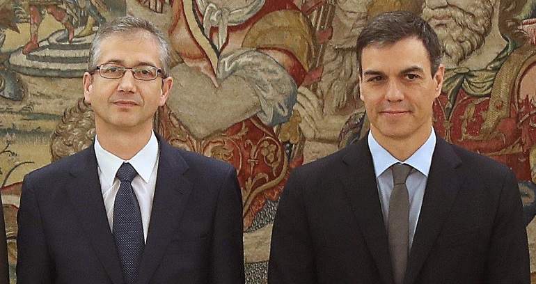 Pablo Hernández de Cos y Pedro Sánchez