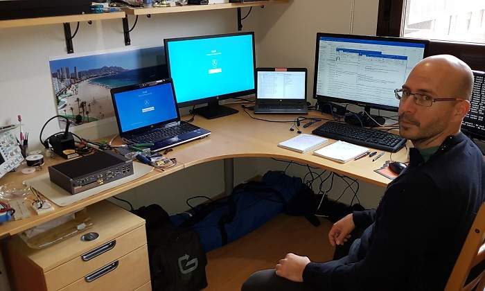 Ral Palencia Lpez trabajador de Indra en el rea de Sistemas de Control en Transportes