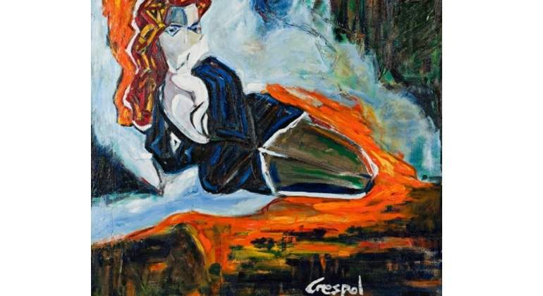Florian Crespol (February 7th- February 25th, 2018) Read Head, 2017 Oil on Canvas.