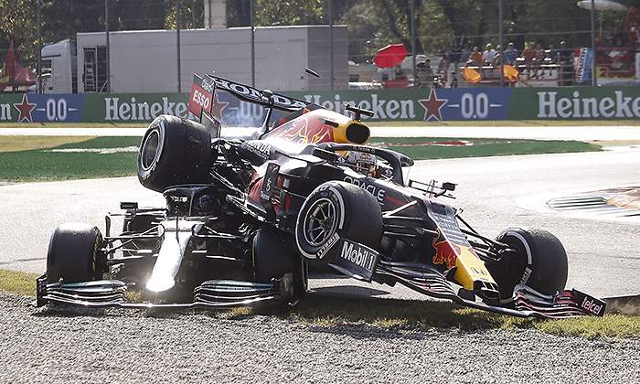 Accidente Verstappen-Hamilton