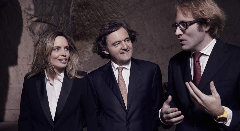 Vitalie, Pierre-Emanuel y Clovis Taittinger.