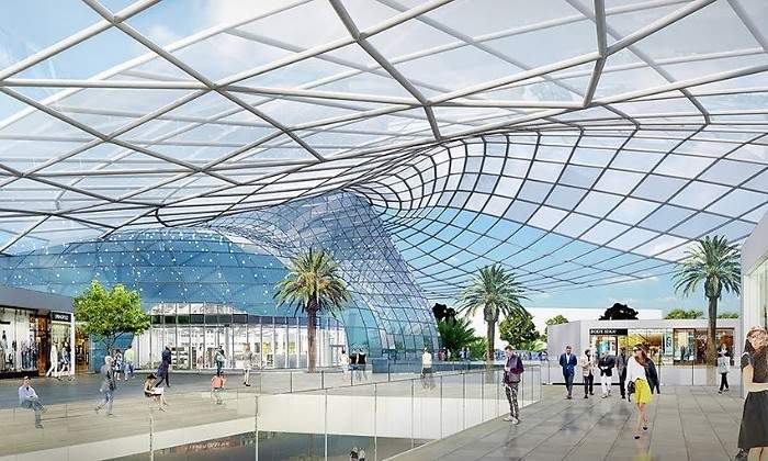 Vista de Puerto Mediterrneo el proyecto inicial de Intu tumbado por la Generalitat EE