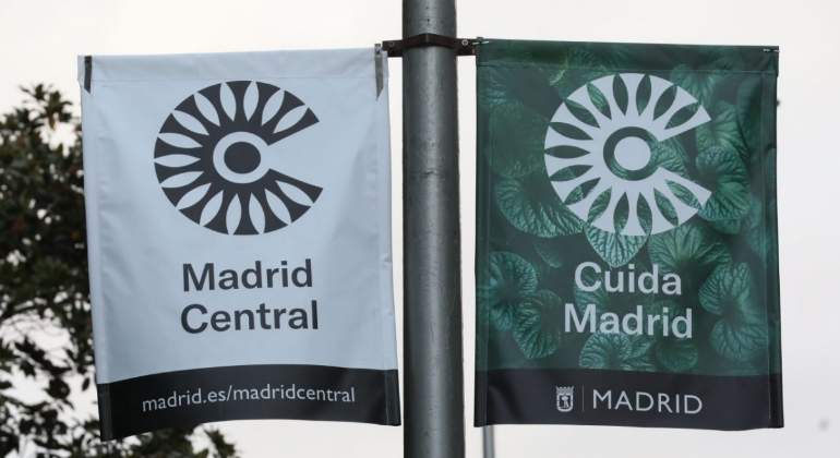 Señalización de Madrid Central.