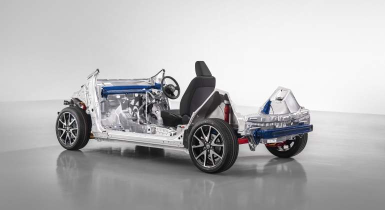 Estructura del nuevo Toyota Yaris.